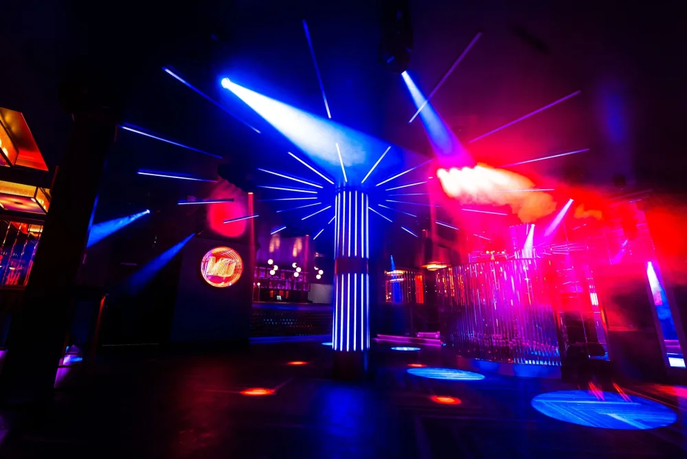 The dancefloor in Mu Mu Maidstone nightclub in Kent